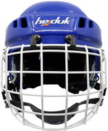Hejduk XX + koš modrá, Senior, M-L, 57-61 cm, bílý koš - Hockey Helmet
