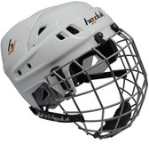 Hejduk XX + basket white, senior, chrome basket - Hockey Helmet