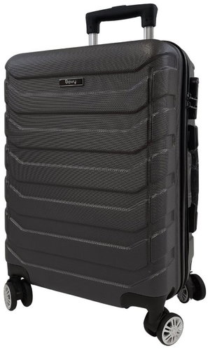 Bavy Travel case 20" Ribs Dark grey - Suitcase - Main image