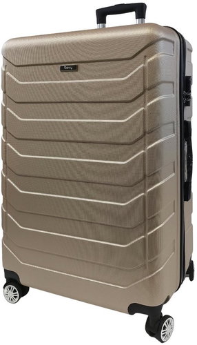 Bavy Travel case 28" Ribs Gold beige - Suitcase - Main image