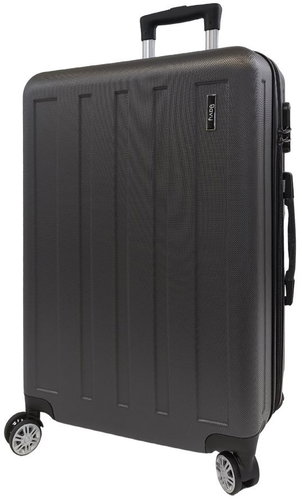 Bavy Travel Case 24" Stripes Dark grey - Suitcase - Main image