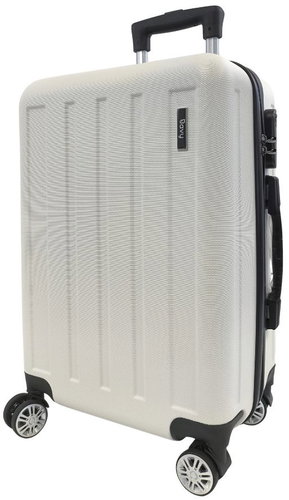 Bavy Travel Case 20" Stripes White - Suitcase - Main image