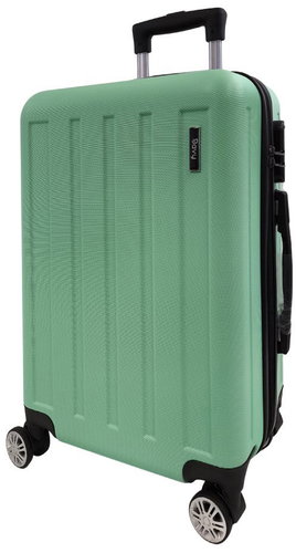 Bavy Travel case 20" Stripes Light green - Suitcase - Main image