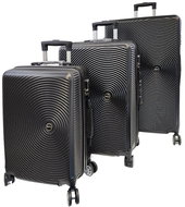Bavy Travel Case Shell Circle Black - Set of 3 - Case Set