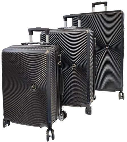 Bavy Travel Case Shell Circle Black - Set of 3 - Case Set - Main image