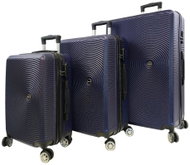 Bavy Circle Navy travel suitcase - set of 3 - Case Set