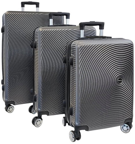Bavy Travel Case Shell Circle Dark grey - Set of 3 - Case Set - Main image