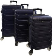 Bavy Travel case Ribs Navy - set of 3 - Case Set