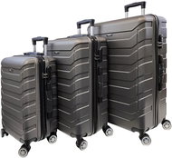 Bavy Travel case Ribs Dark grey - set of 3 - Case Set