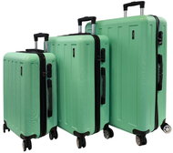 Bavy Travel Case Stripes Light green - set of 3 - Case Set