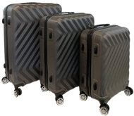 Bavy Travel Case Waves Dark grey - set of 3 - Case Set