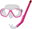 Diving set Kids S06+M278 PVC, pink