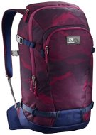 Salomon Side 25 Beet Red/Medieval Blue - Skiing backpack