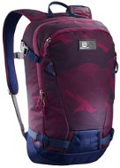 Salomon Side 18 Beet Red/Medieval Blue - Skiing backpack