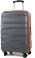 ROCK TR-0164/3-M PP - gray / orange - Suitcase