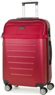 ROCK TR-0166/3-M ABS/PES – červená - Cestovný kufor