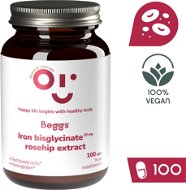 Beggs Iron bisglycinate 20 mg, rosehip extract, 100 kapsúl - Železo