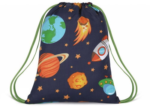 BELLATEX School Bag 30 × 40cm, 4221/088 Space - Shoe Bag - Main image