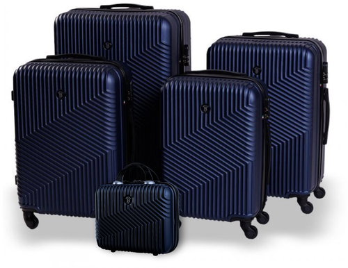 Bertoo Milano Travel case, blue 5in1 set - Case Set - Main image