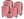 Suitcase, pink 5in1 set