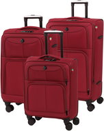 BERTOO Bolzano Travel Suitcase - red 3-in-1 set - Case Set