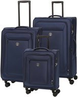 BERTOO Modena Travel Suitcase - blue 3-in-1 set - Case Set