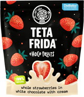 TETA FRIDA Lyophilized strawberries in white chocolate 100 g - Freeze-Dried Fruit