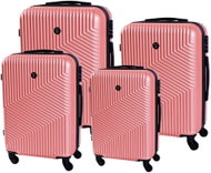 BERTOO Milano Travel Suitcase, Pink 4-in-1 Set - Case Set