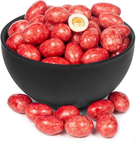 Bery Jones Valentýnské Mandle v bílé čokoládě s malinovým prachem 500 g - Nuts - Main image