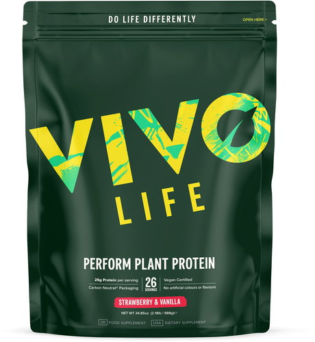 Vivo Life Perform Strawberry and vanilla - RAW vegan protein & BCAA (988 g) - Protein - Main image