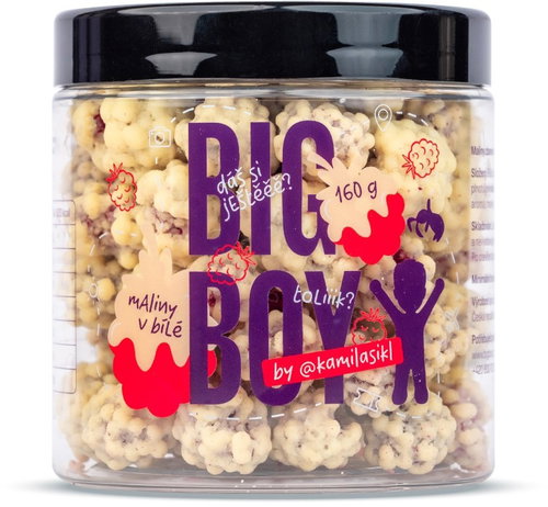 BIG BOY White chocolate covered raspberries 160g by @kamilasikl - Dried Fruit - Main image