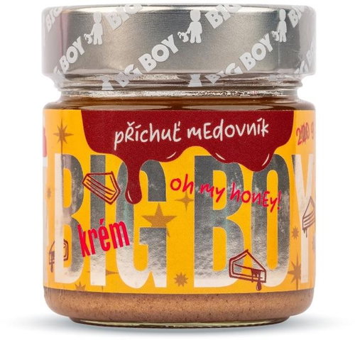 BIG BOY® Medovník - Oříškový krém s příchutí medovníku 220 g - Nut Cream - Main image