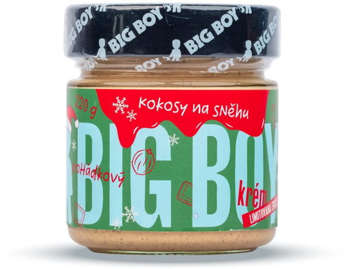 BIG BOY Coconuts on snow - Hazelnut cream with coconut and white chocolate 220 g - Nut Cream - Main image