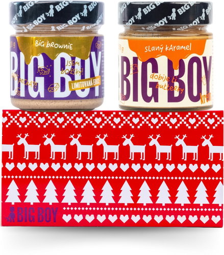 BIG BOY 2-pack Christmas: salted caramel 250 g + Big Brownie 220 g - Nut Cream - Main image