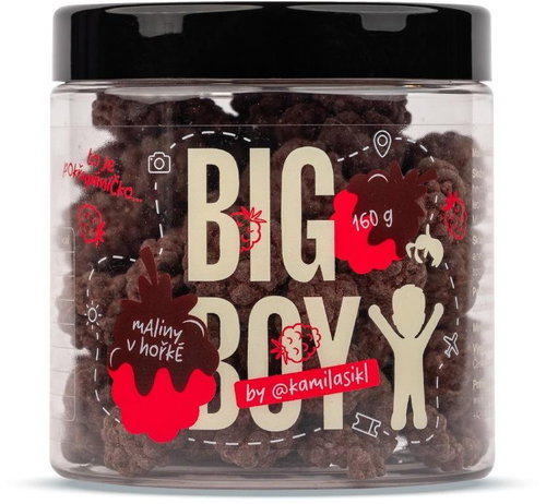 BIG BOY Dark chocolate covered raspberries by @kamilasikl 160 g - Freeze-Dried Fruit - Main image