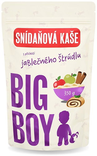 BIG BOY Gluten-free oatmeal porridge with apple strudel flavor 350 g - Porridge - Main image