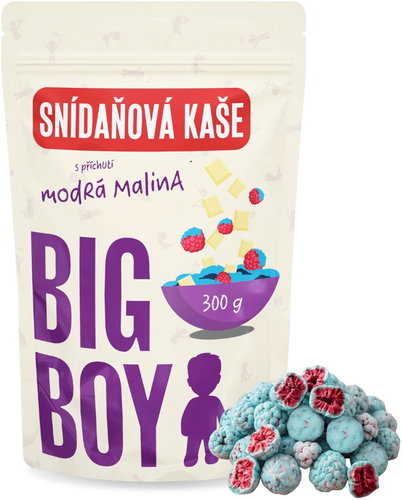 BIG BOY Blue Raspberry Flavored Porridge with Spirulina 300 g - Porridge - Main image