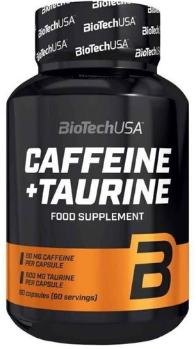 BioTech USA Caffeine + Taurine, 60 kapslí - Stimulant - Main image