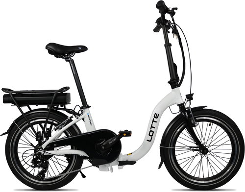 Blaupunkt Lotte 20'' extreme low-step-in E-Folding bike in White shiny - Electric Bike - Main image