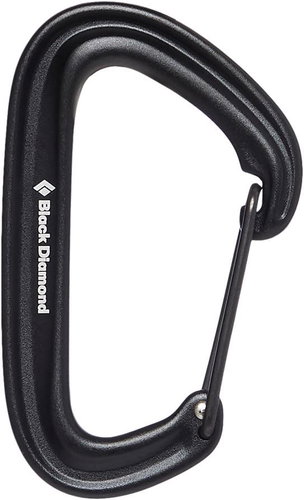 Black Diamond Litewire Carabiner Black - Karabiner - Fő fotó