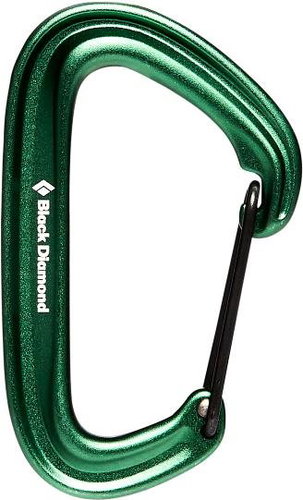 Black Diamond Litewire Carabiner Green - Karabiner - Fő fotó