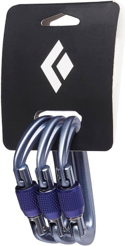 Black Diamond Liteforge Screwgate 3pack Grey - Carabiner - Main image