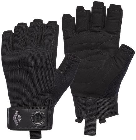 Black Diamond Crag Half-Finger Gloves Black - Via Ferrata kesztyű - Fő fotó