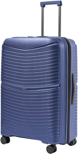 BLUMOONKY Travel case blue L 76cm expandable - Suitcase - Main image