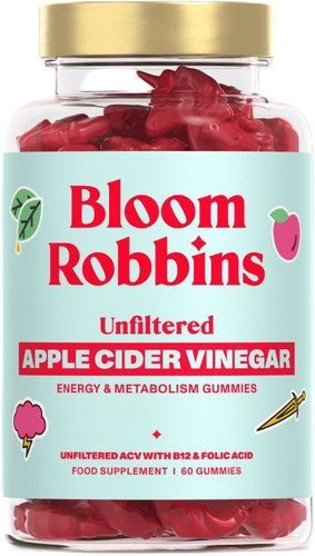 Bloom Robbins Vitamins for digestion and energy with unfiltered apple cider vinegar, 60 gummies - Dietary Supplement - Main image