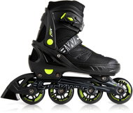 Blackwheels Sonic Nastavitelné kolečkové brusle černo-zelené - Roller Skates
