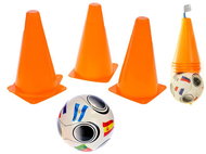 Mikro-trading Fotbalové kužely 18 cm, 4 ks s míčkem 11 cm - Signal Cone