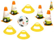Micro-trading Football cones 18 cm, 4 pcs + bases, 4 pcs with ball 12 cm - Signal Cone