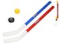 Hockey stick 71 cm 2 pcs with ball and puck in net - Hockey Stick
