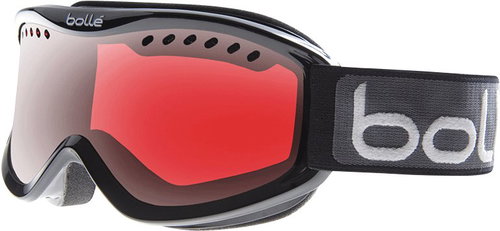 Bolly Carve - Shiny Black - Vermillon Gun - Ski Goggles - Main image
